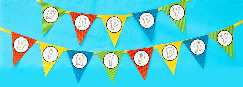 INSTANT DOWNLOAD - Really Mad Birds Birthday Party  - Printable Happy Birthday Banner - Simply Styled Home