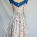 20% Off Was 60.00 Now 48.00 Darling 50's Flower Patterned Garden Dress with Full Twirl Skirt Size-M