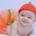 Little Pumpkin Tutu - Newborn Infant Baby Toddler Girl - Orange Halloween Costume Outfit - Photography Prop - October Baby Shower Gift