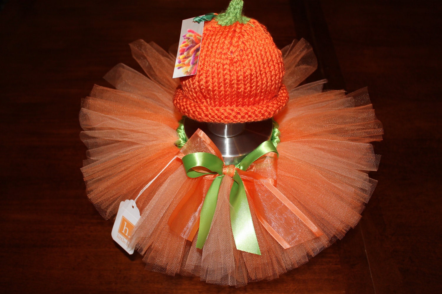 Little Pumpkin Tutu - Newborn Infant Baby Toddler Girl - Orange Halloween Costume Outfit - Photography Prop - October Baby Shower Gift