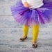 Sweet Violet Tutu for Newborn Infant Baby Toddler Girl - Satin Wrapped Waist - Photography Prop - Grape Purple Lavender Birthday Party