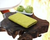 crochet cover, sleeve or case for iPad mini / kindle fire HD / eReader / nook / nexus 7 in CELERY green
