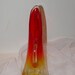 Kanawha Amberina Crackle Glass Pitcher