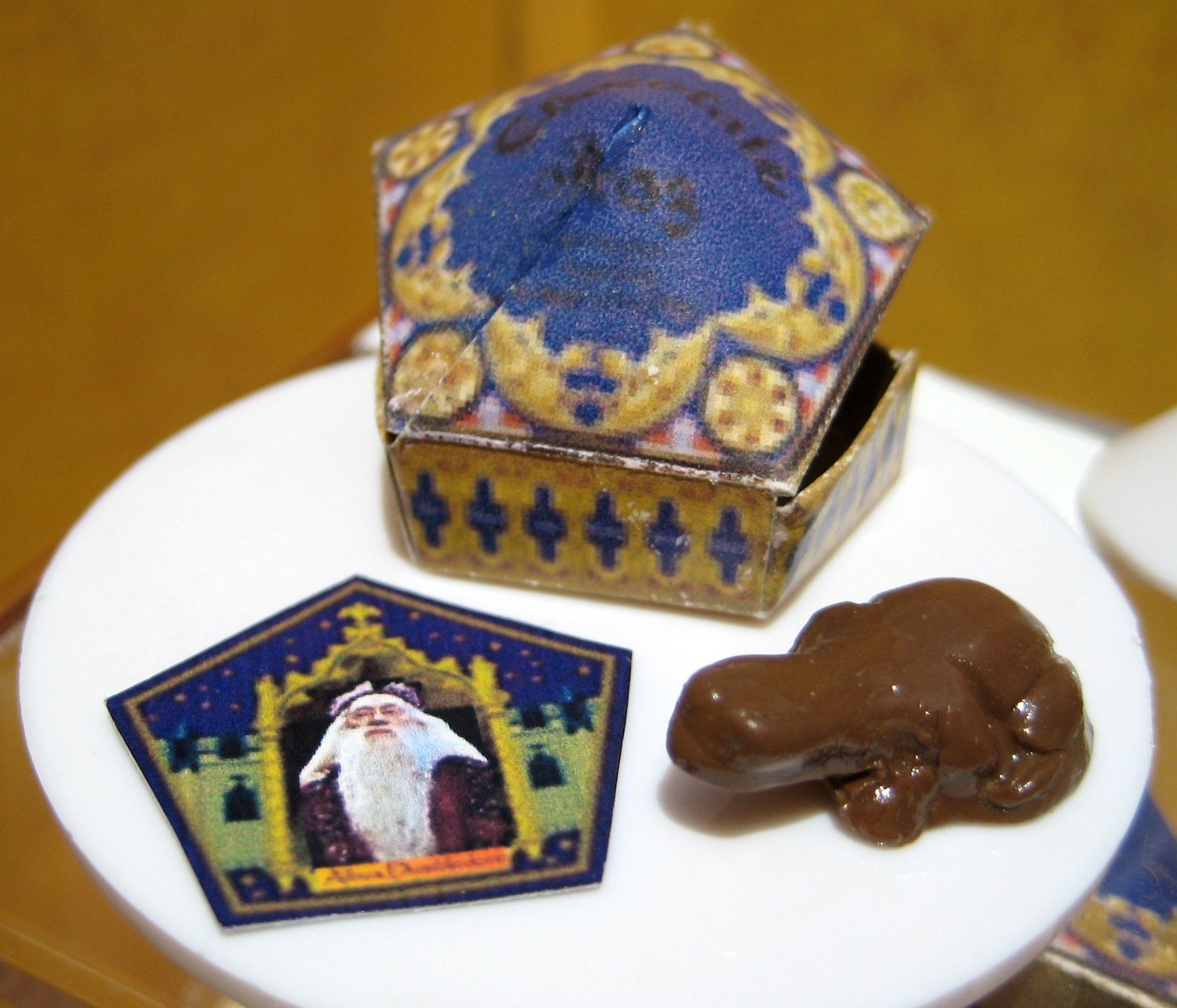 Miniature Chocolate Frog Dollhouse Set