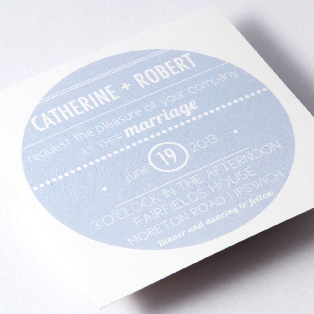 Circular Wedding Invitations