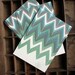 Green Pattern - Letterpress Postcard