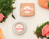 Perfume, Southern Peach Rose - Earthy Floral and Sweet Peach - All Natural Solid Fragrance