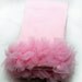 Adorable Light Pink Leg Warmers With Light Pink Chiffon Ruffles, Ruffled Light Pink Leg Warmers