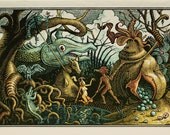 Pond Gathering" - 4 Color Serigraph on Paper -  2011 -  Thomas Shahan