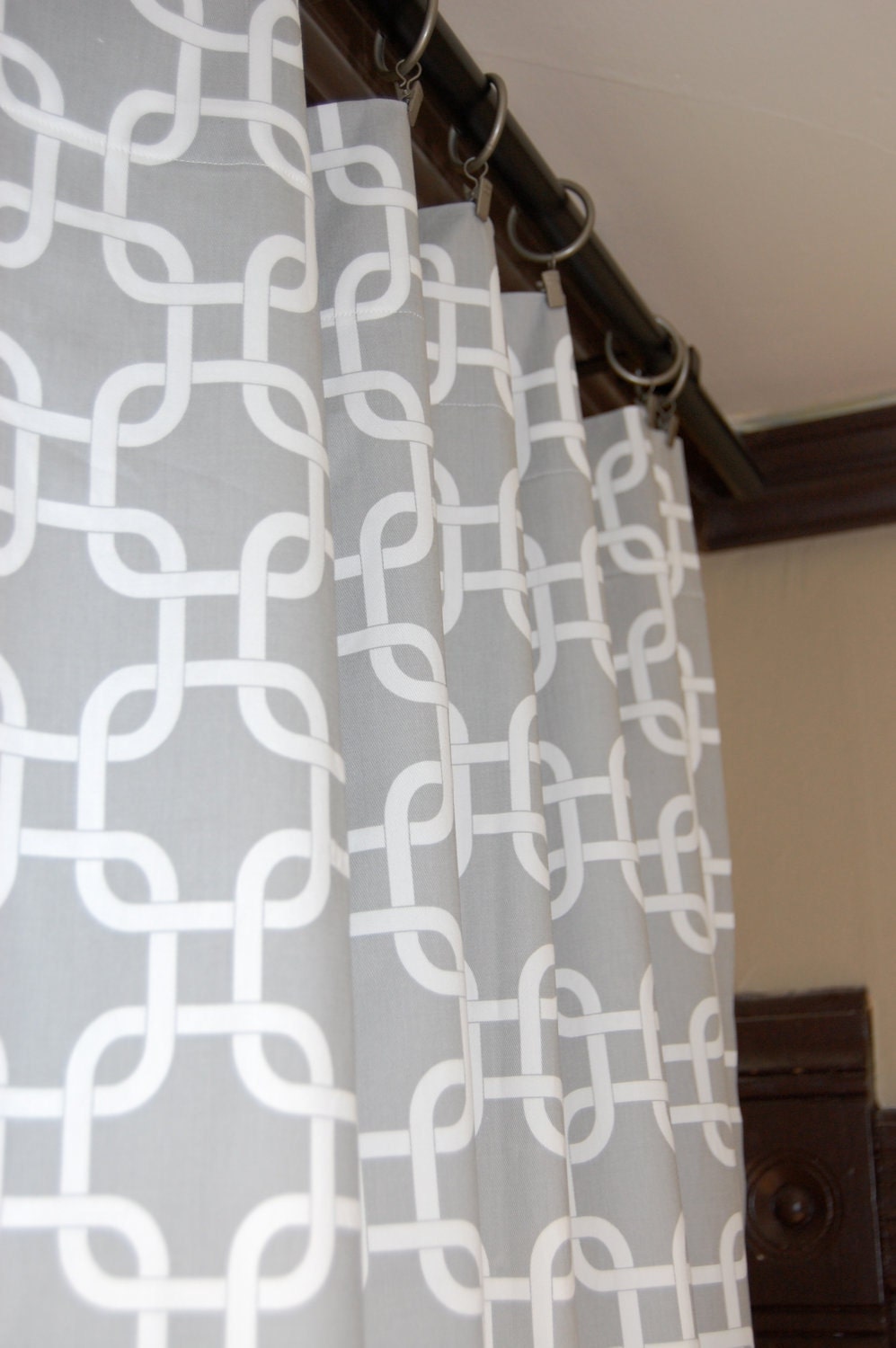 Custom Rod Pocket Curtains-Pair-Gotcha-Grey