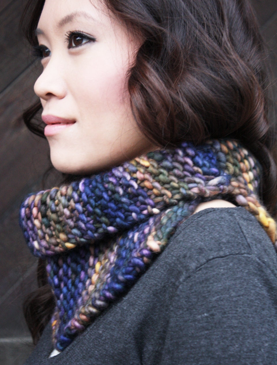 Super Soft Knitted Cowl - Luxury Merino Wool - Hand Dyed, Neckwarmer, Autumn accessories
