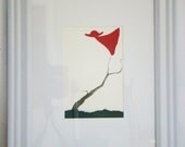 Original Illustration, Paper Collage, Pencil Drawing, OOAK: All at Sea 2