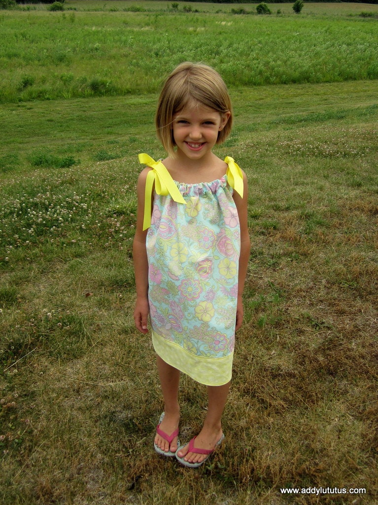 Pastel Floral pillowcase dress
