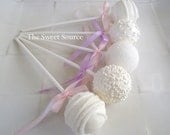 Cake Pops: Wedding Cake Pops Made to Order with High Quality Ingredients