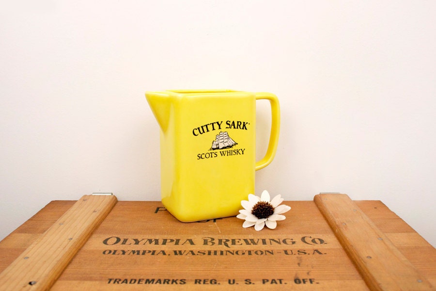 vintage Cutty Sark scotch whiskey pitcher