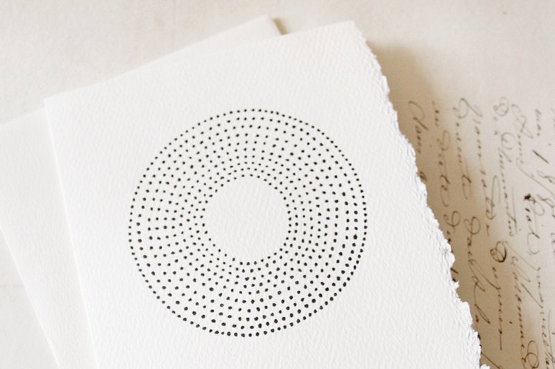 hand drawn card & envelope ///