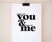 You & Me Print