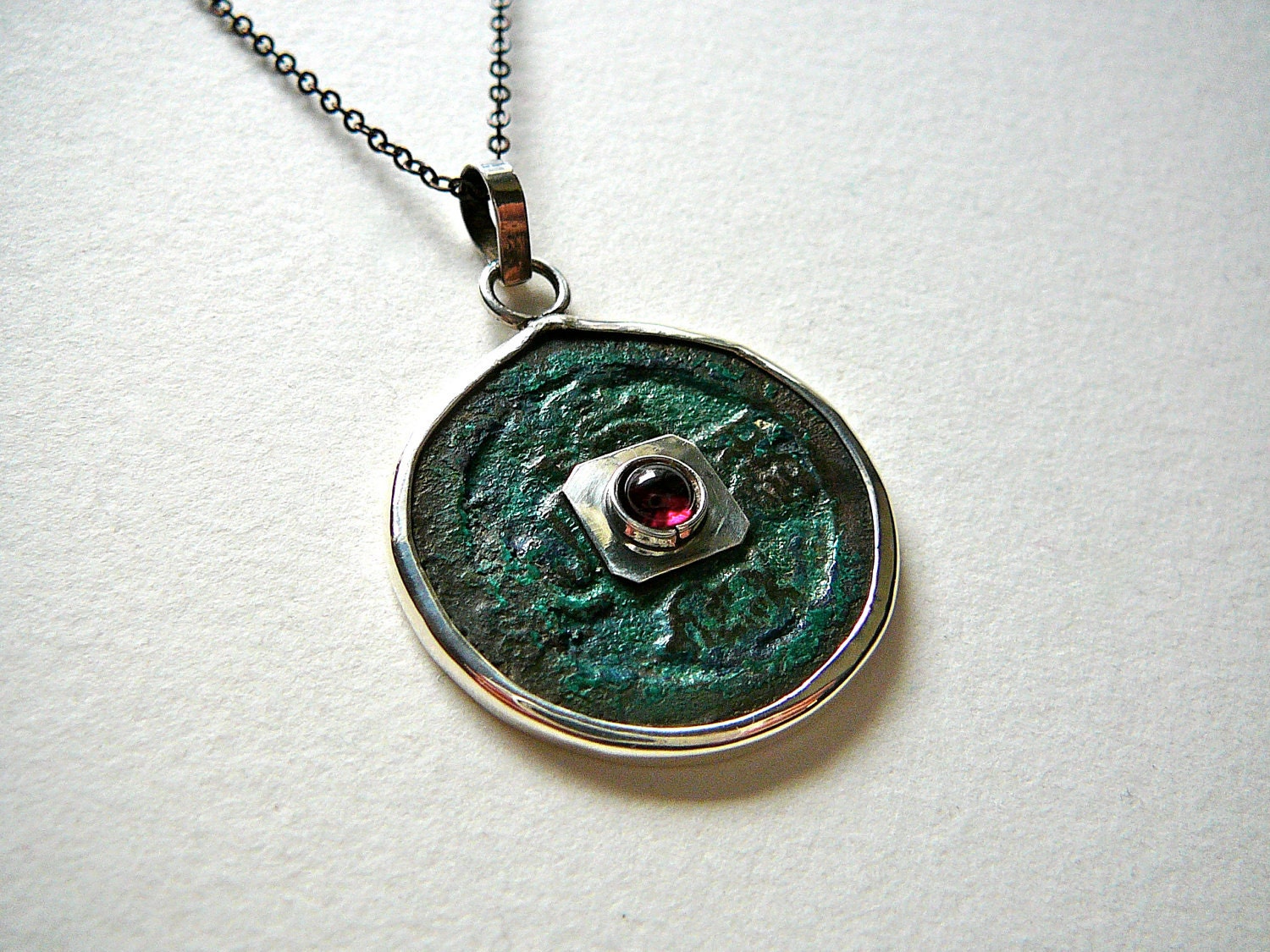 Antique Aisan Coin Silver Necklace