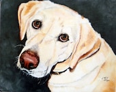 Custom dog portrait hand painted from your photo on 8"x10" canvas