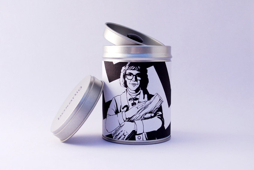 Personalized Twin Peaks Tin "Log Lady" . Gift Box . customized . made to order . custom work