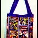 Captain America Tote Bag Comic Book Vintage Inspired Retro Kitschy Kitsch
