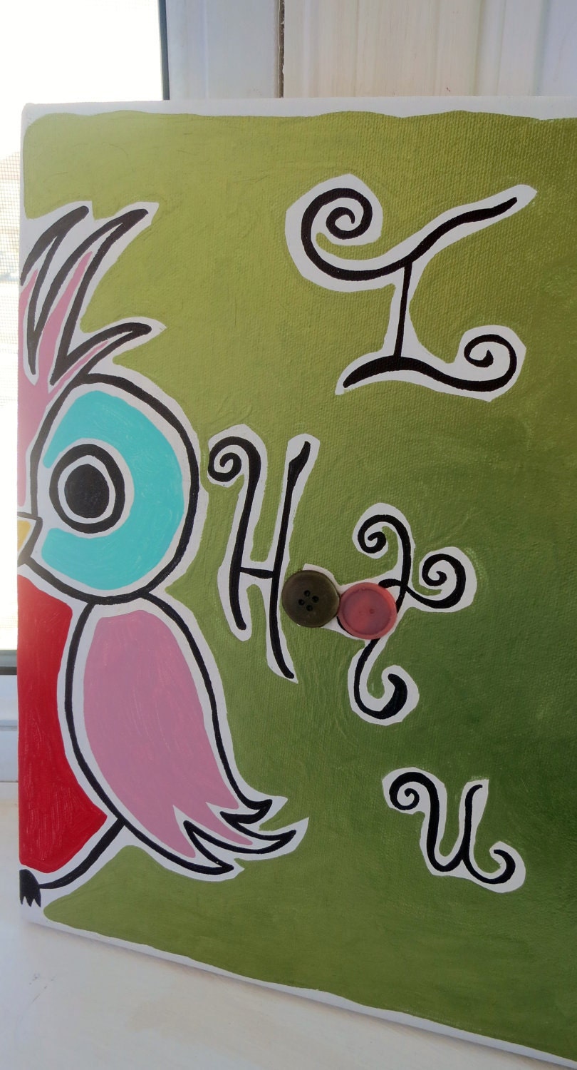 Hootie Love: Owl Wall Hanging