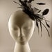 Black Feather and Crinoline Fascinator Headband