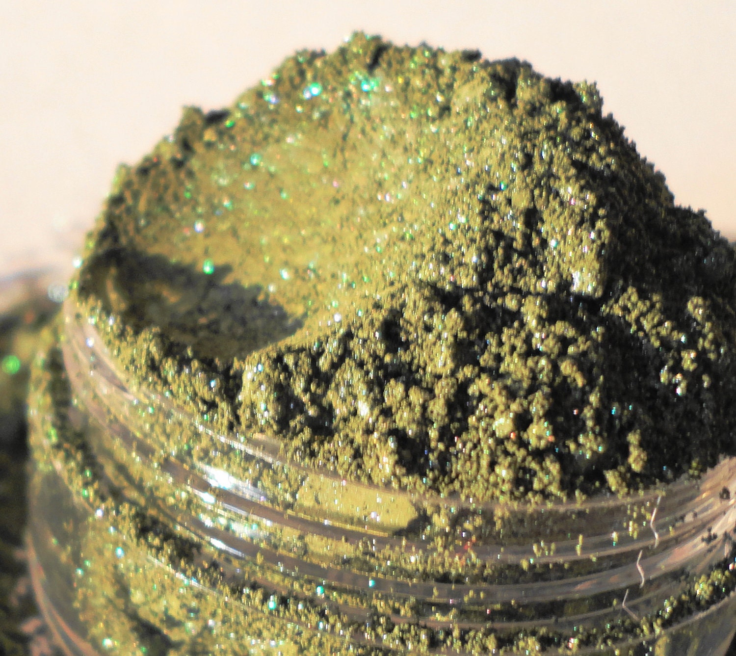 British Racing Mineral Makeup EyeShadow  5g Sifter Jar Green Eye Shadow Petite Size