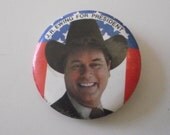 Vintage Pinback Pin JR Ewing for President Dallas Larry Hagman