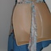 Vintage Half Apron blue paisley floral cotton 50's farm house