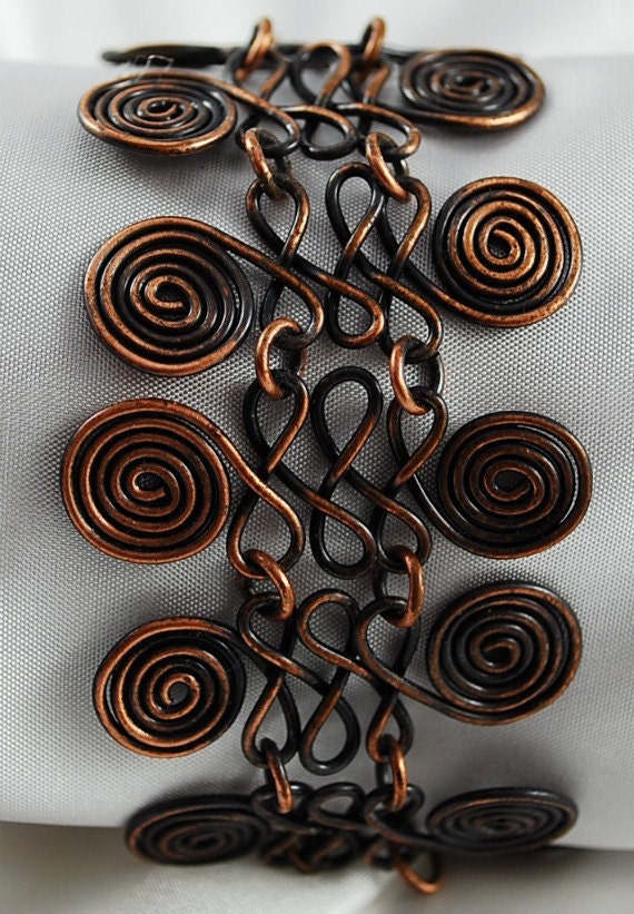 Copper Bracelet Egyptian Coil