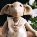 Cute goblin doll, hand felted clothes, soft and cuddly