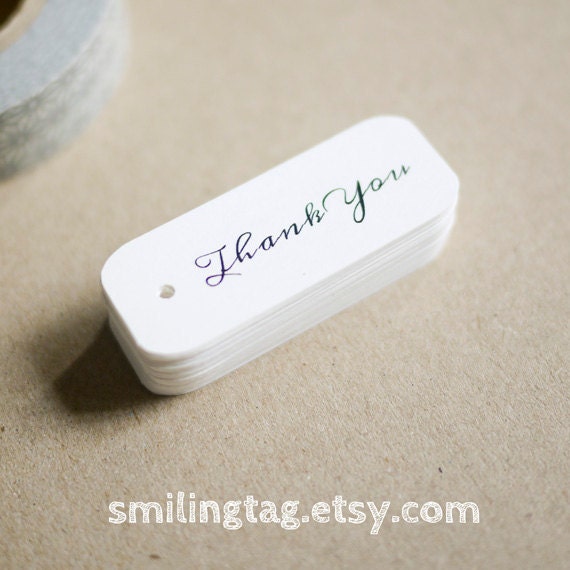 Miniature Thank You Gift Tags - Wedding Favor Tags - Thank you tags - Hang tags - Wedding Gift Tags - Set of 40 (Item code: JS244)