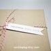 Typewriter Personalized Swallowtail Flag Gift Tags - Favor Tags - Thank you - Hang tags - Swing Tags - Set of 25 (Item code: J262)
