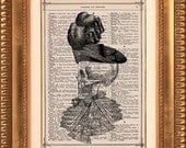 Vintage Dictionary Print Vintage Book Print Page Art Upcycled Vintage Book Art