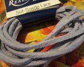 Lite Blue Sof-Suede Lace, 3/32", 2 YD