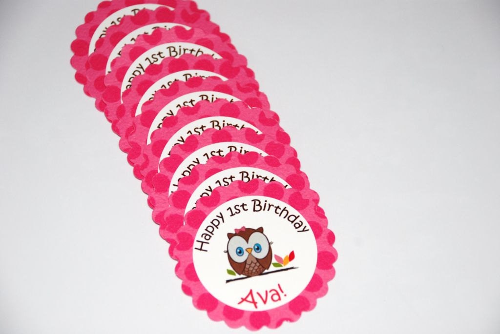 Look Whoo's Turning One 1st Birthday Party Owl Cookies