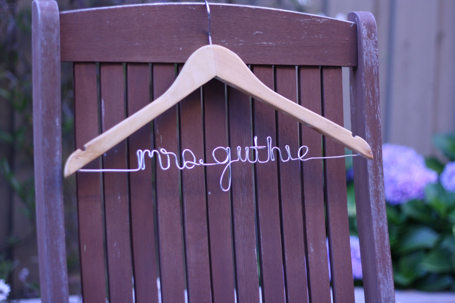 Custom Wedding Hanger