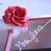 Wedding Dress Hanger with Rose Centerpiece -  Custom Weddig Hanger