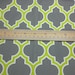 Moroccan Lattice Quatrefoil Fabric Quarter - gray