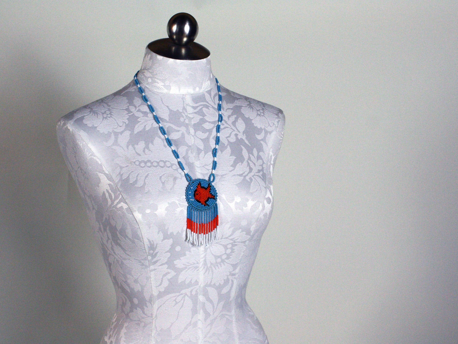 1970s vintage tribal beaded necklace // Fancy Fish