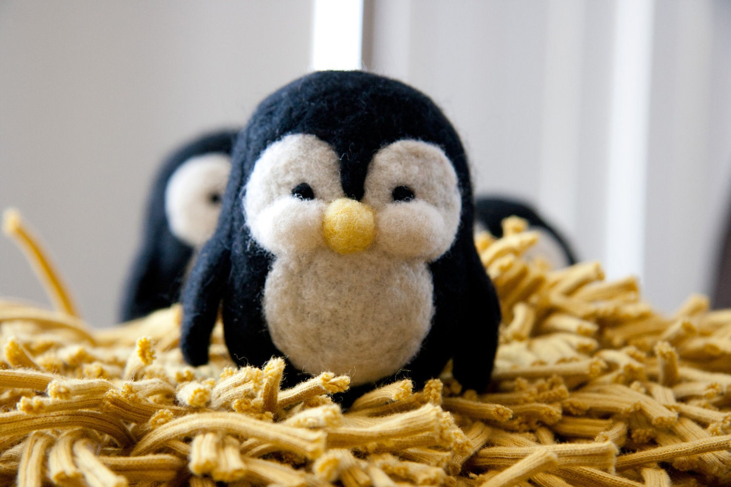 Gus, the needle felted penguin