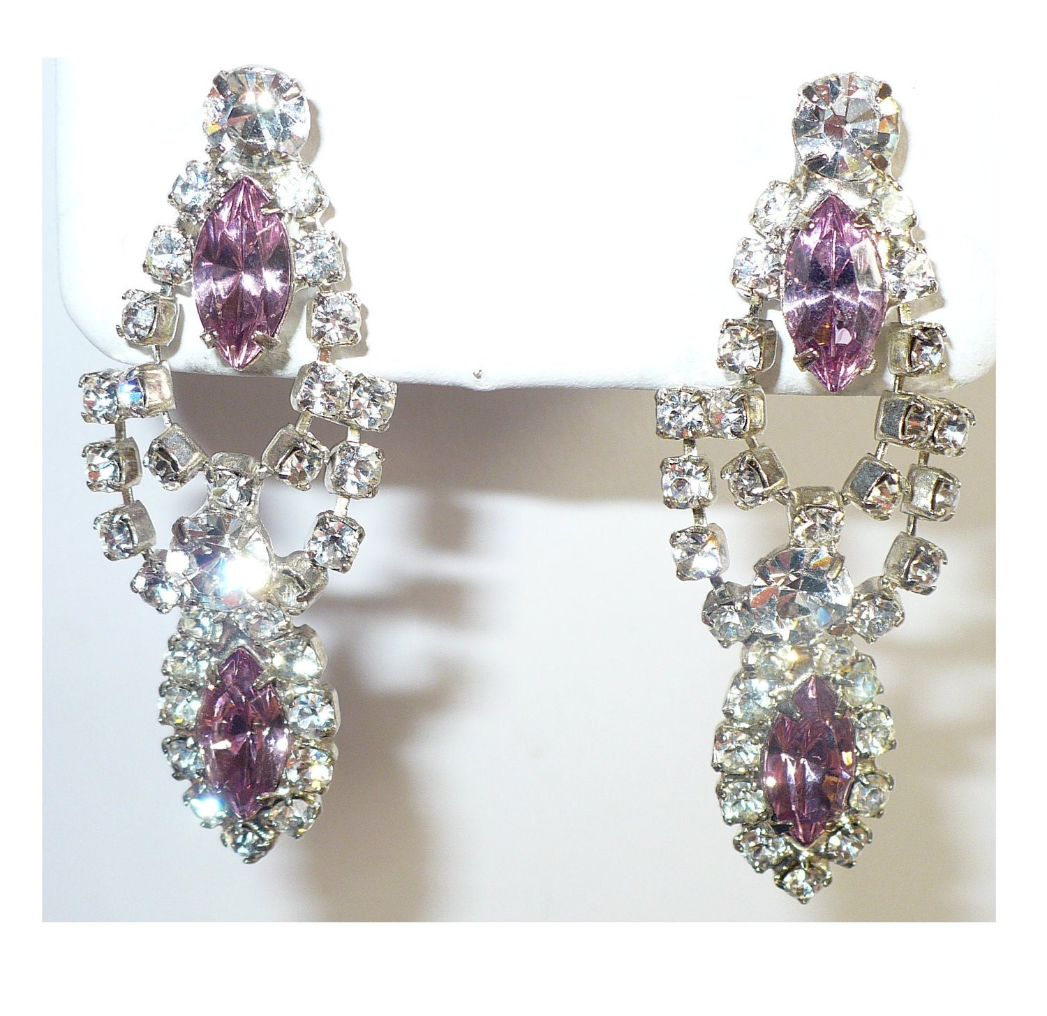 Pink Prom Earrings