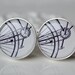 Vintage Bike Gear Cufflinks - gift for fathers day birthday or wedding day - by White Truffle