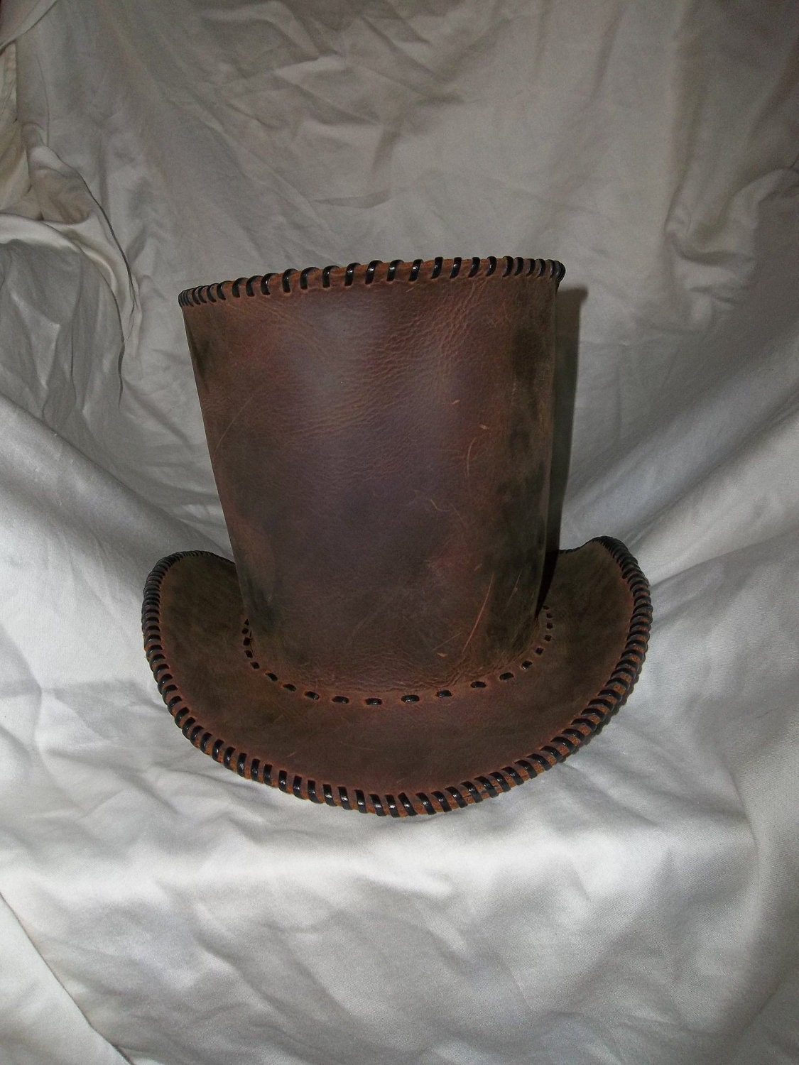 Hand Made Leather Top Hat
