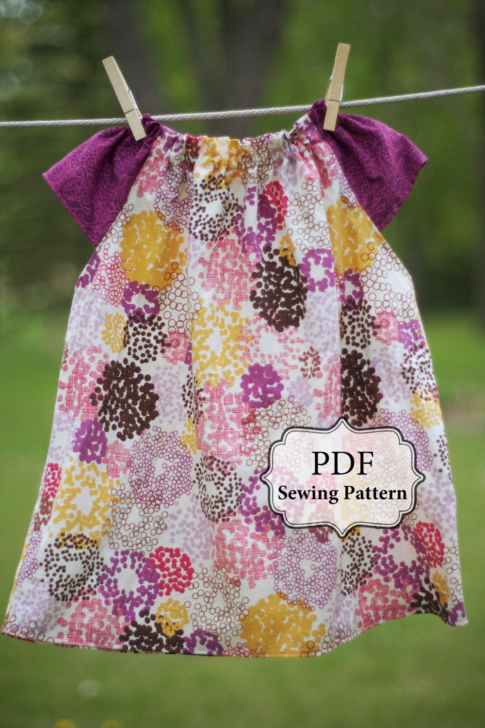 PDF Flutter Top & Dress Sewing Pattern Sizes 3m - girls 9/10 INSTANT DOWNLOAD