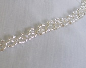 Here is a Beaded Chain Ankle Bracelet Any Size Gold or Silver Dainty