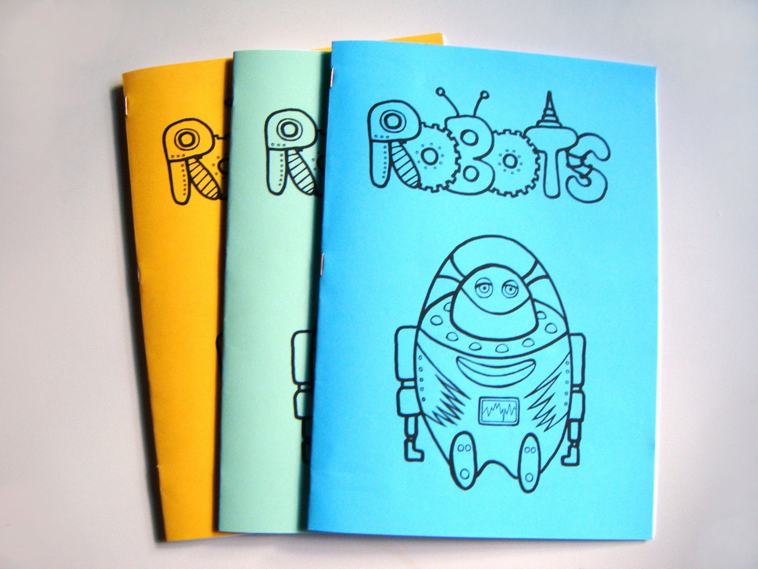 Robots. Printable Coloring Book