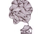 Silv Iver de Jour. Original ACEO, ink drawing on high quality paper