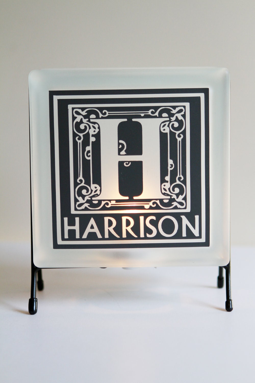 Personalized Monogram and Family Name Light